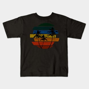 Palm Springs Miami Florida Sunshine Vintage Grunge Tee Kids T-Shirt